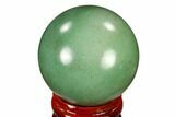 Polished Green Aventurine Sphere - China #115995-1